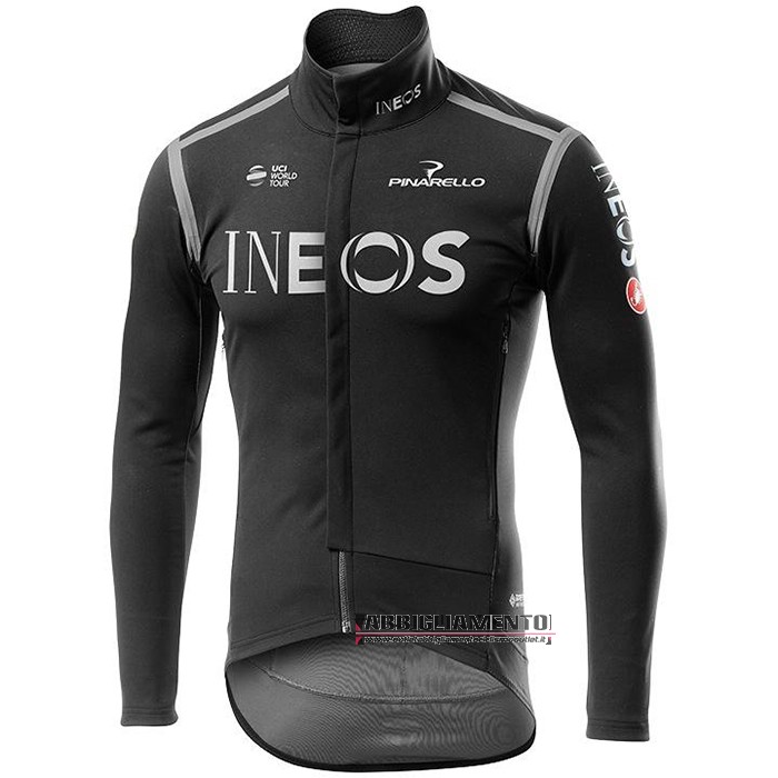 Abbigliamento INEOS 2020 Manica Lunga e Calzamaglia Con Bretelle Nero Grigio - Clicca l'immagine per chiudere